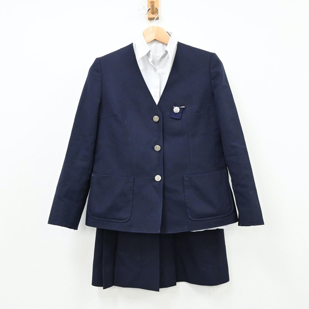 【中古】東京都 狛江第四中学校 女子制服 6点（ブレザー・シャツ・ベスト・スカート）sf012227