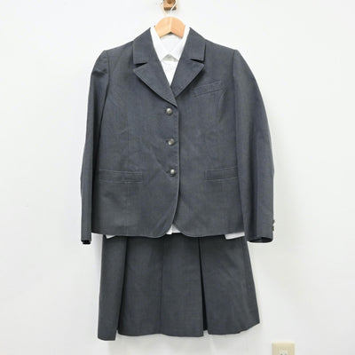 【中古】埼玉県 埼玉大学教育学部附属中学校 女子制服 4点（ブレザー・シャツ・ベスト・スカート）sf012229