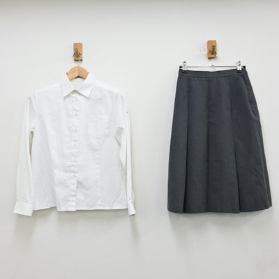 【中古】埼玉県 埼玉大学教育学部附属中学校 女子制服 4点（ブレザー・シャツ・ベスト・スカート）sf012229