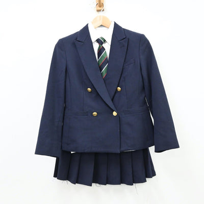 【中古】東京都 中央大学杉並高等学校 女子制服 6点（ブレザー・シャツ・ニット・スカート）sf012232