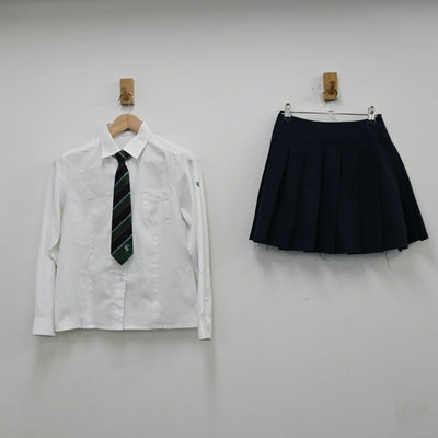 【中古】東京都 中央大学杉並高等学校 女子制服 6点（ブレザー・シャツ・ニット・スカート）sf012232