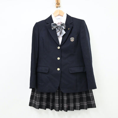 【中古】千葉県 二松学舎大学付属柏高等学校 女子制服 6点（ブレザー・シャツ・スカート）sf012240