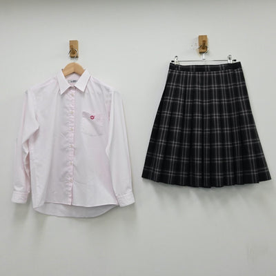 【中古】千葉県 二松学舎大学付属柏高等学校 女子制服 6点（ブレザー・シャツ・スカート）sf012240