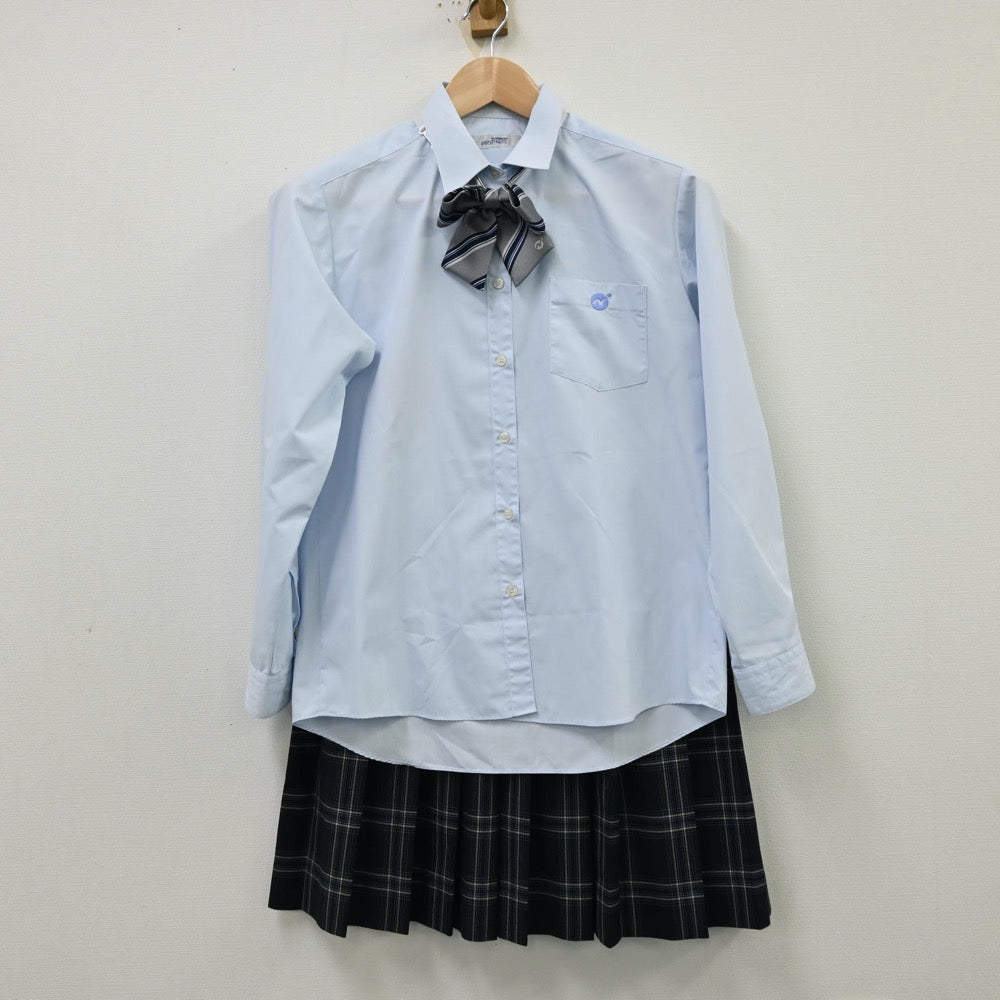 【中古】千葉県 二松学舎大学付属柏高等学校 女子制服 3点（シャツ・スカート）sf012241