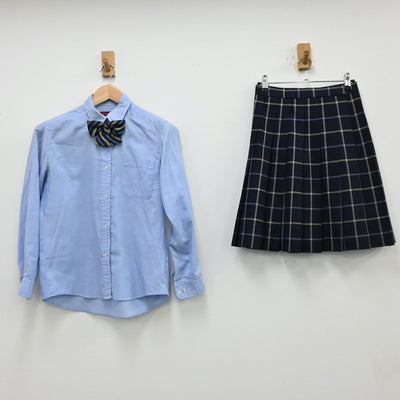 【中古】群馬県 高崎商科大学附属高等学校 女子制服 4点（ブレザー・シャツ・スカート）sf012244