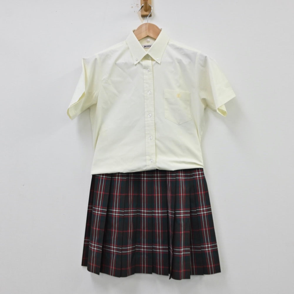 【中古】神奈川県 厚木北高等学校 女子制服 3点（シャツ・ベスト・スカート）sf012250