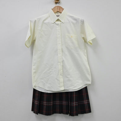 【中古】神奈川県 厚木北高等学校 女子制服 3点（シャツ・ベスト・スカート）sf012250