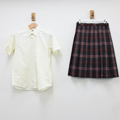 【中古】神奈川県 厚木北高等学校 女子制服 3点（シャツ・ベスト・スカート）sf012250