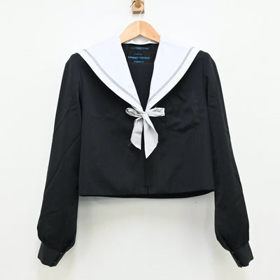 【中古】愛知県 前林中学校 女子制服 4点（セーラー服・スカート）sf012251