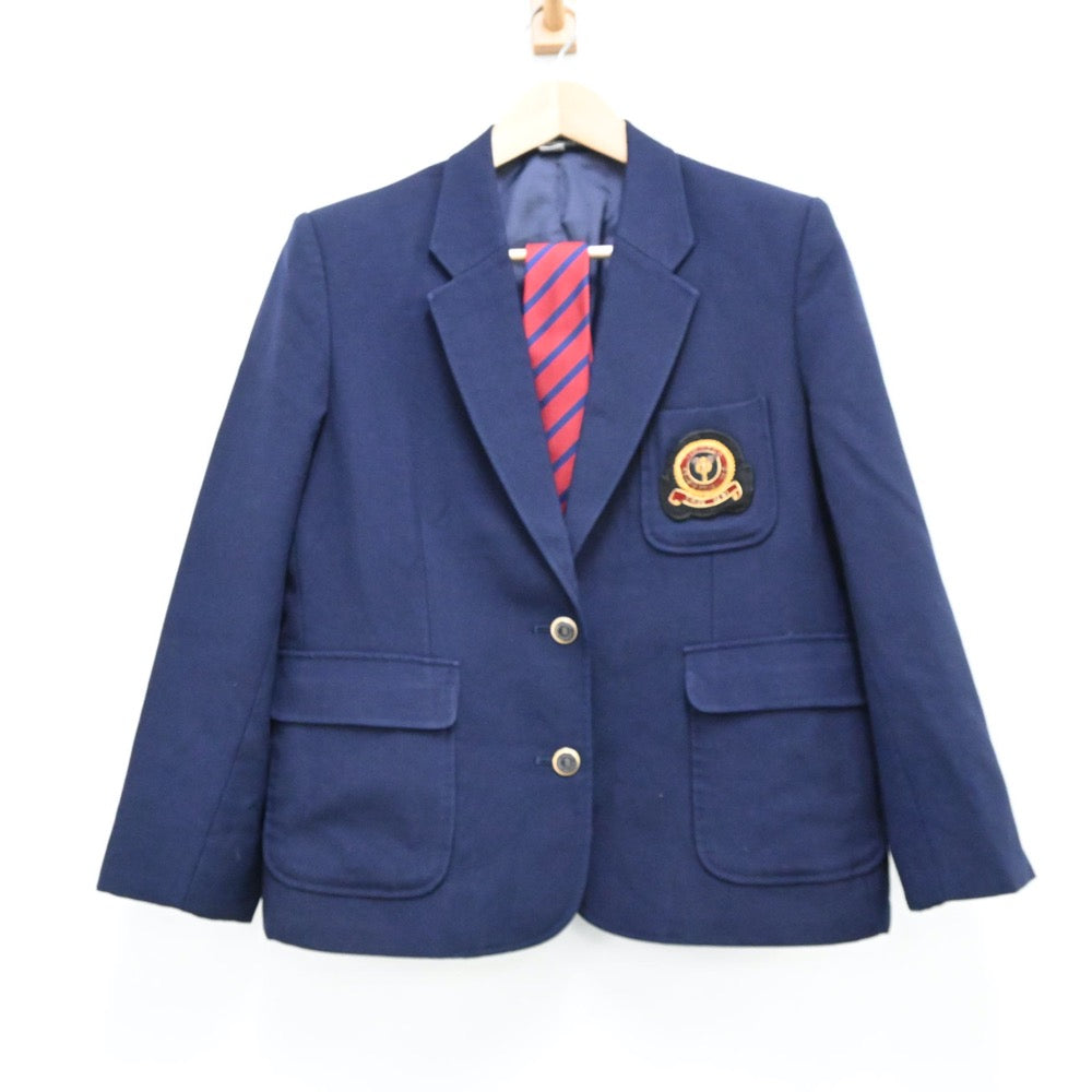 【中古】富山県 高岡商業高等学校 女子制服 3点（ブレザー・スカート）sf012258