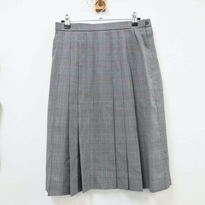 【中古】富山県 高岡商業高等学校 女子制服 3点（ベスト・スカート）sf012259