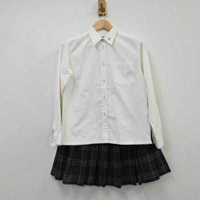 【中古】宮城県 富谷高等学校 女子制服 2点（シャツ・スカート）sf012261