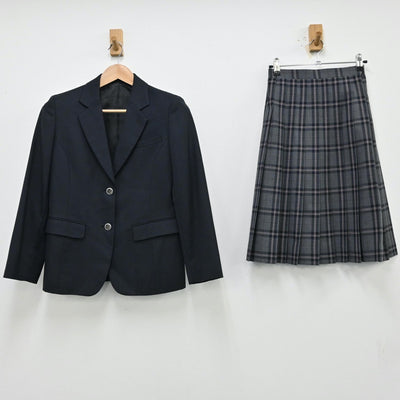 【中古】東京都 小山田中学校 女子制服 3点（ブレザー・ニット・スカート）sf012265