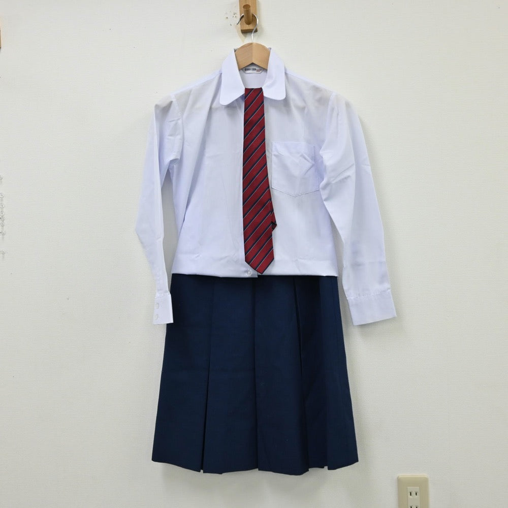 【中古】兵庫県 太山寺中学校 女子制服 5点（ブレザー・シャツ・ベスト・スカート）sf012266