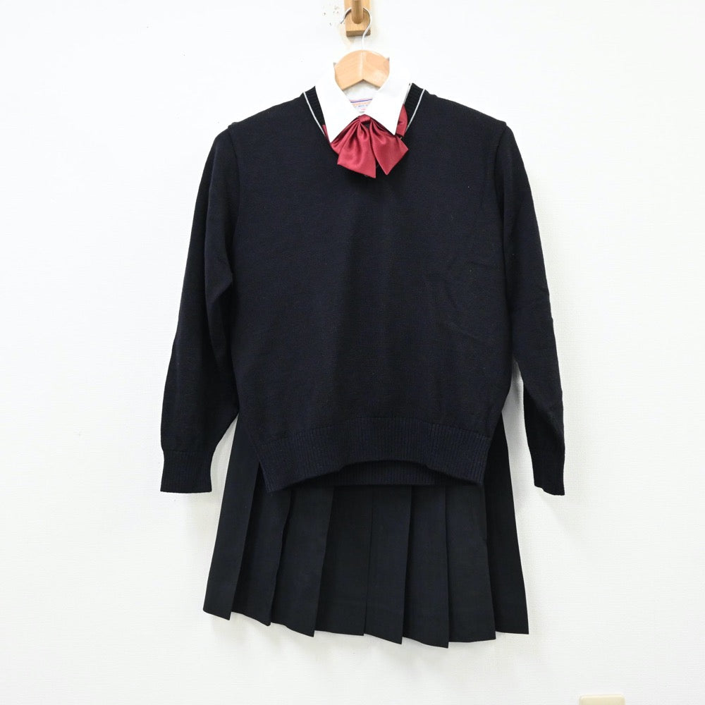 【中古】埼玉県 栄東高等学校 女子制服 5点（ブレザー・シャツ・ニット・スカート）sf012278