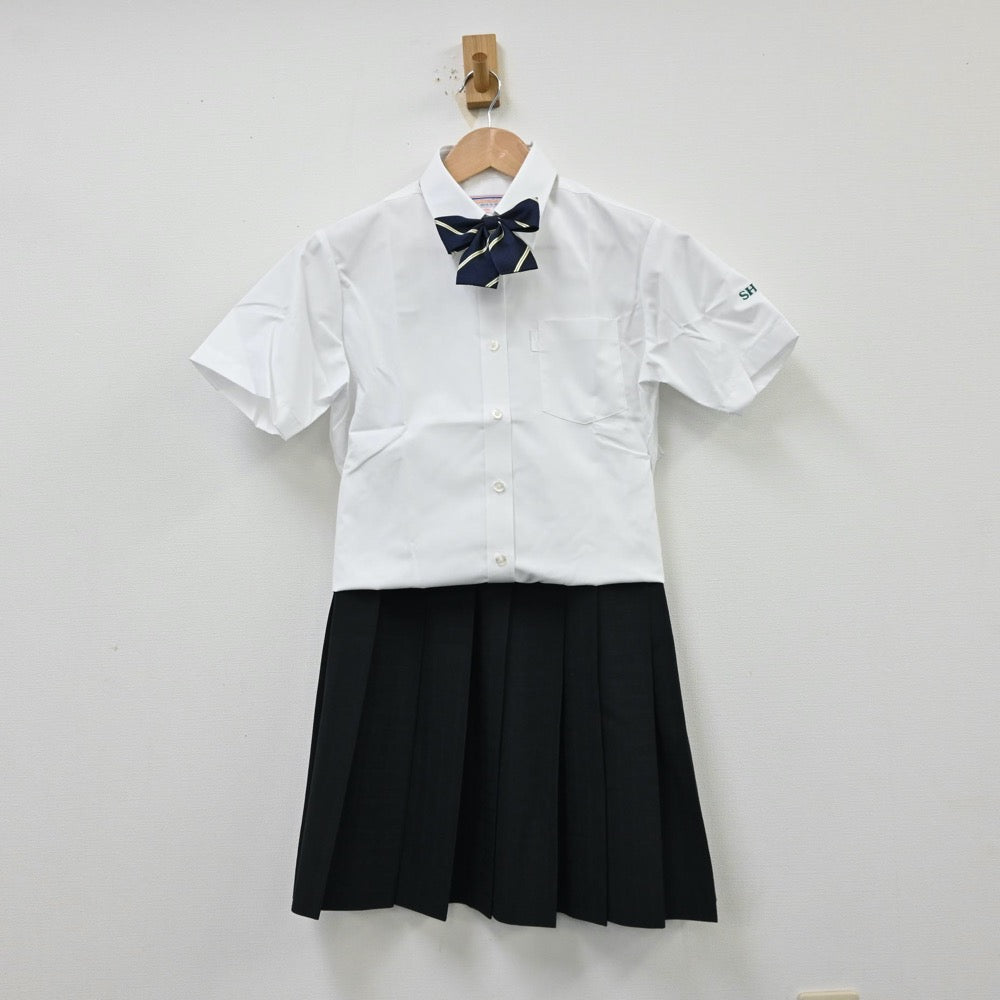 【中古】埼玉県 栄東高等学校 女子制服 5点（シャツ・ニットベスト・ベスト・スカート）sf012279