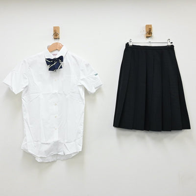 【中古】埼玉県 栄東高等学校 女子制服 5点（シャツ・ニットベスト・ベスト・スカート）sf012279