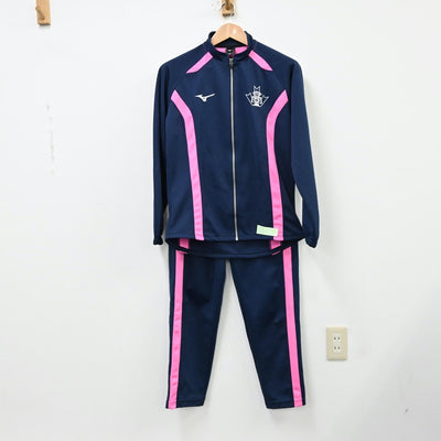 【中古】広島県 山陽学園山陽高等学校 女子制服 2点（ジャージ 上・ジャージ 下）sf012282