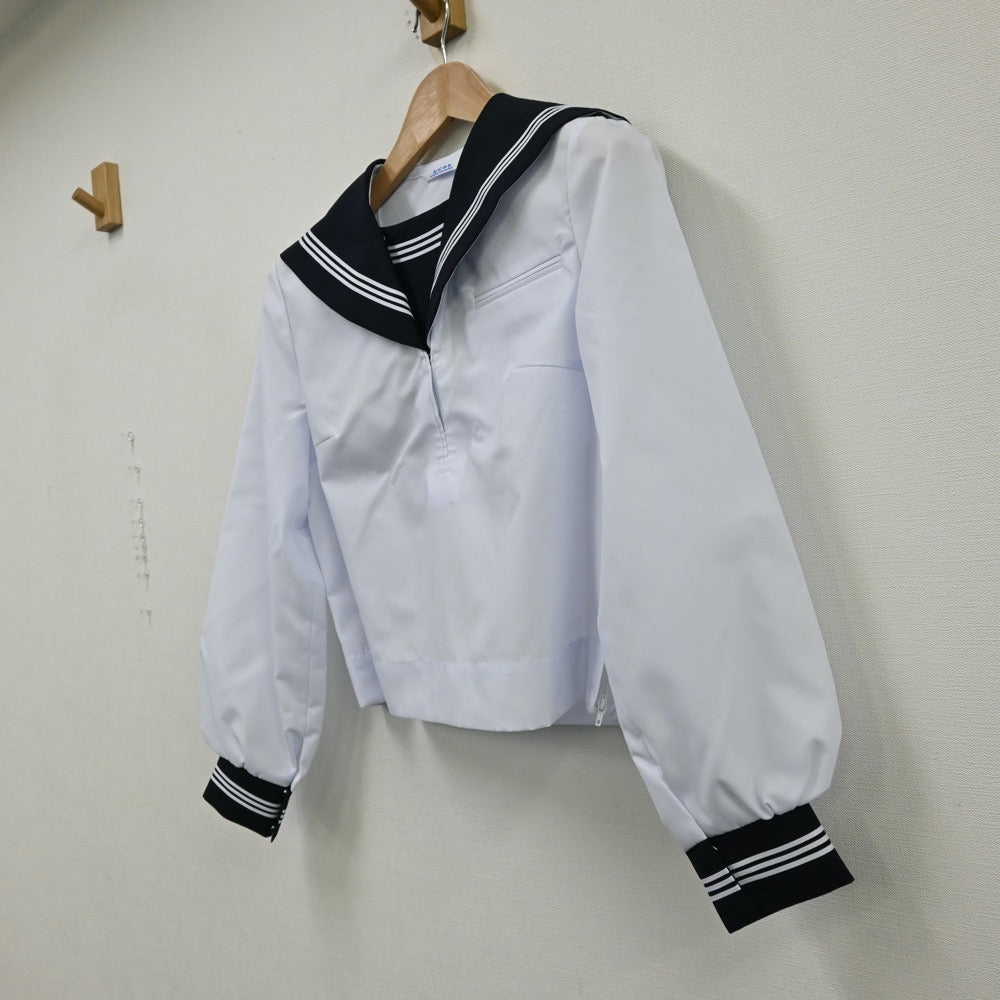 【中古】静岡県 西中学校 女子制服 2点（セーラー服）sf012287