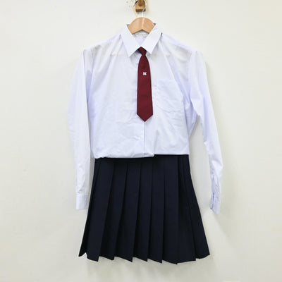 【中古】神奈川県 中原中学校 女子制服 6点（ブレザー・シャツ・ベスト・スカート）sf012288