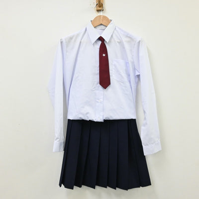 【中古】神奈川県 中原中学校 女子制服 5点（ブレザー・シャツ・ベスト・スカート）sf012289