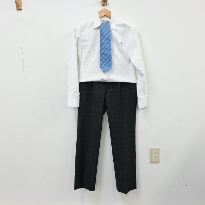 中古制服】神奈川県 クラーク記念国際高等学校 男子制服 4点（ブレザー・シャツ・ズボン）sf012292【リサイクル学生服】 | 中古制服通販パレイド