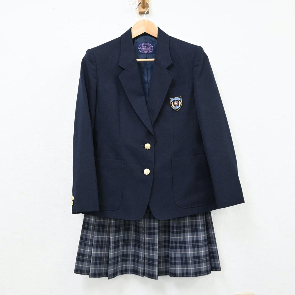 【中古】大阪府 楠葉西中学校 女子制服 2点（ブレザー・スカート）sf012298