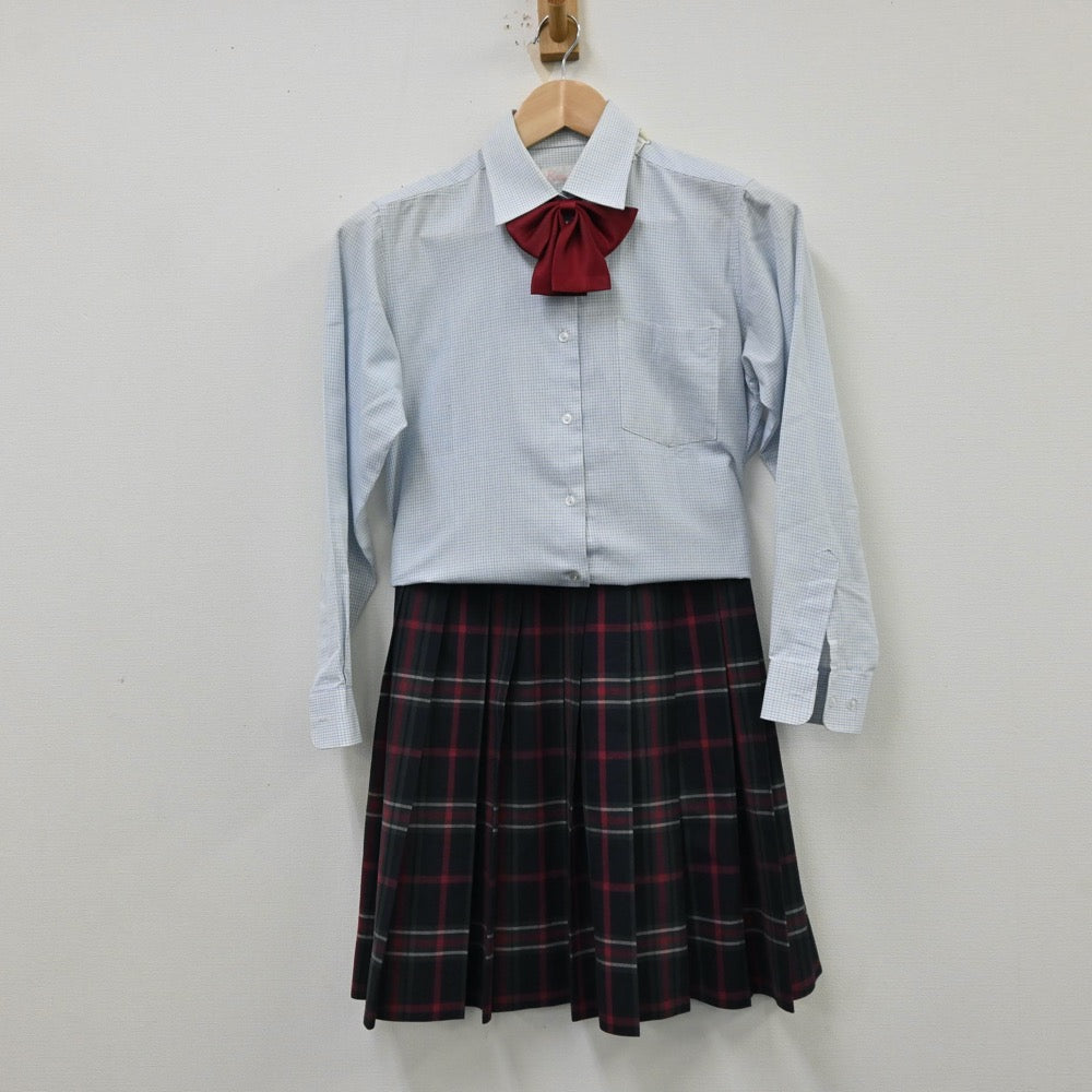 【中古】北海道 札幌大谷高等学校 女子制服 4点（ブレザー・シャツ・スカート）sf012300