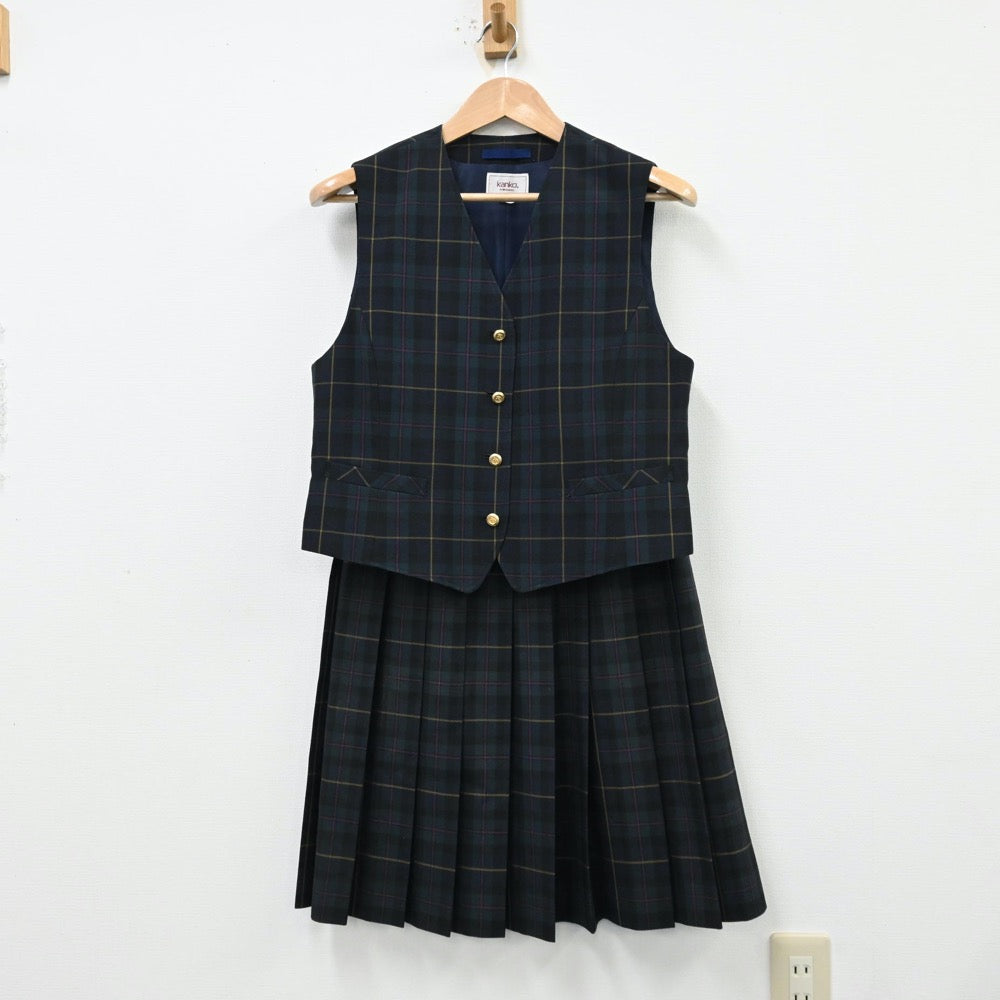 【中古】北海道 札幌市立星置中学校 女子制服 3点（ブレザー・ベスト・スカート）sf012301