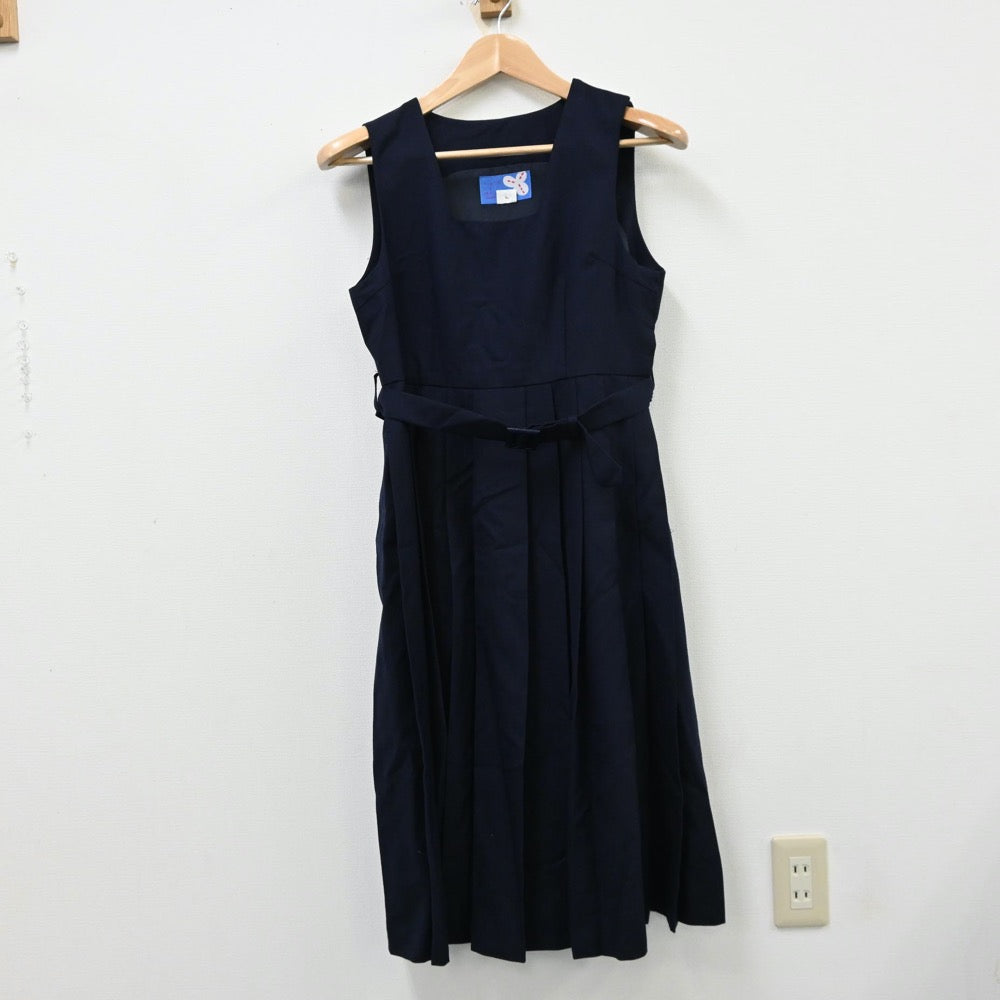 【中古】福岡県 福間東中学校 女子制服 3点（セーラー服・ジャンパースカート）sf012302