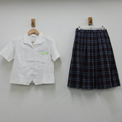 【中古】福岡県 福間東中学校 女子制服 3点（セーラー服・スカート）sf012303