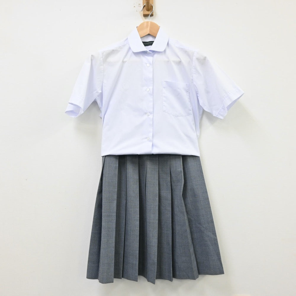 【中古】栃木県 宇都宮市立陽東中学校 女子制服 2点（シャツ・スカート）sf012305