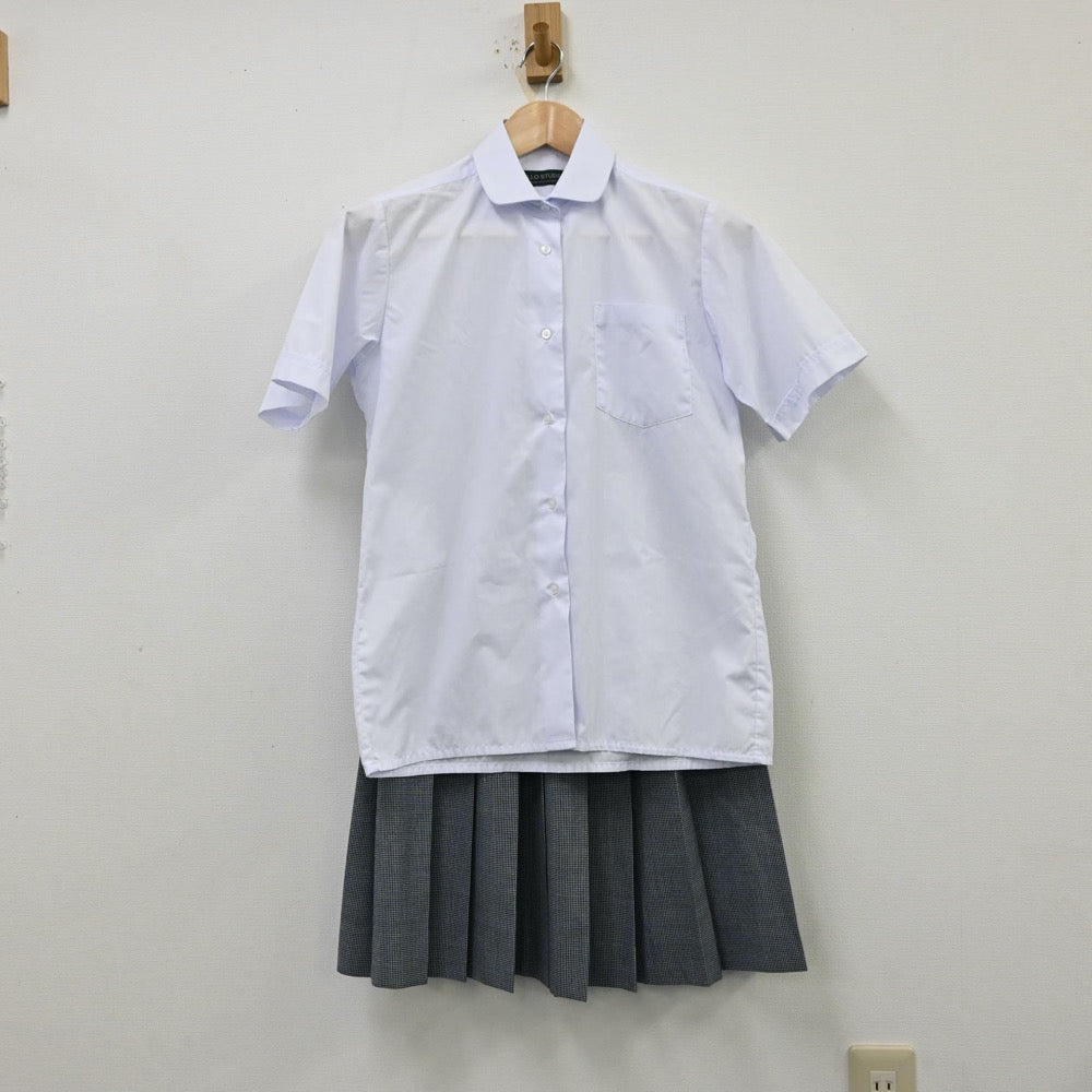 【中古】栃木県 宇都宮市立陽東中学校 女子制服 2点（シャツ・スカート）sf012305