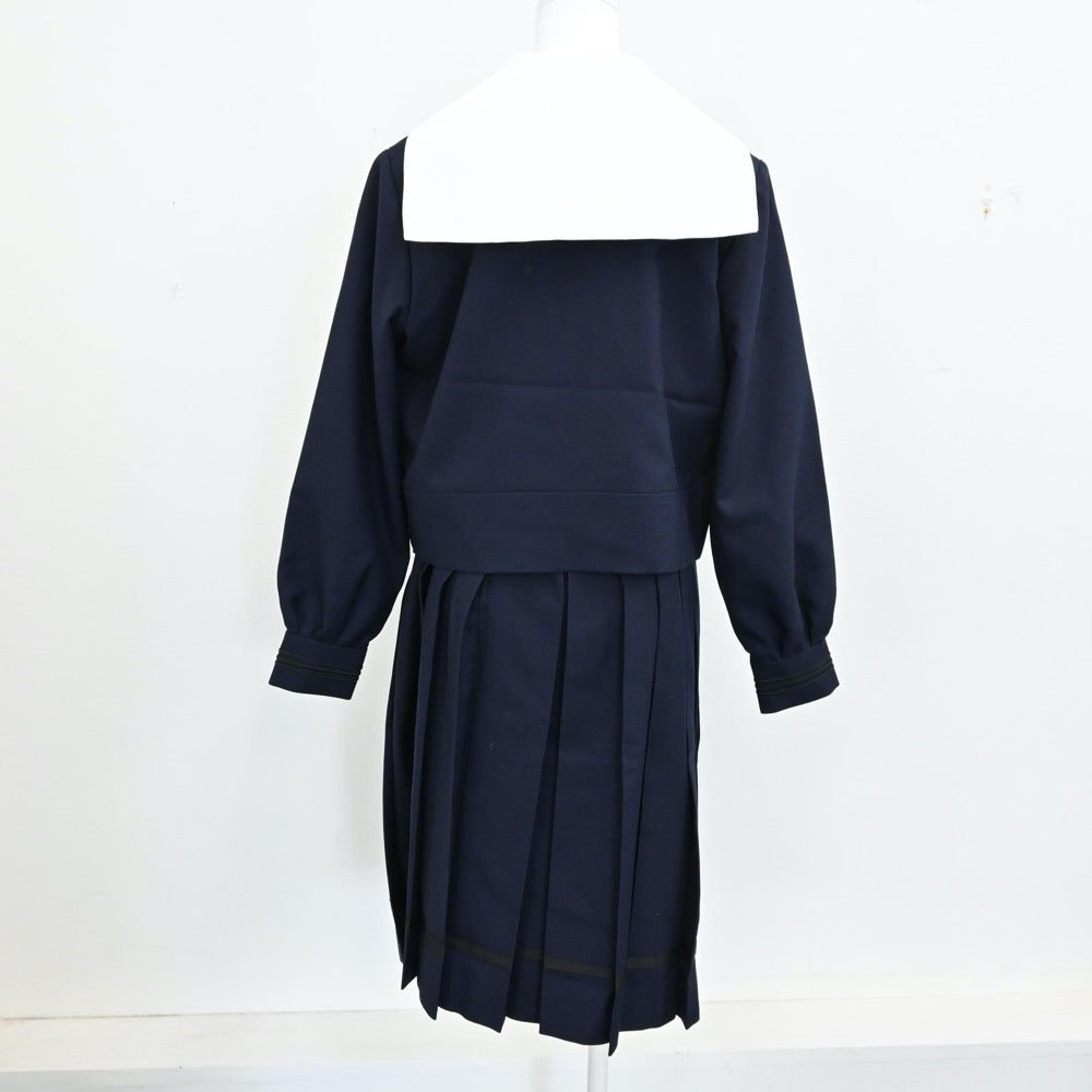 【中古】東京都 成女学園高等学校 女子制服 4点（セーラー服・ジャンパースカート・ベスト）sf012309