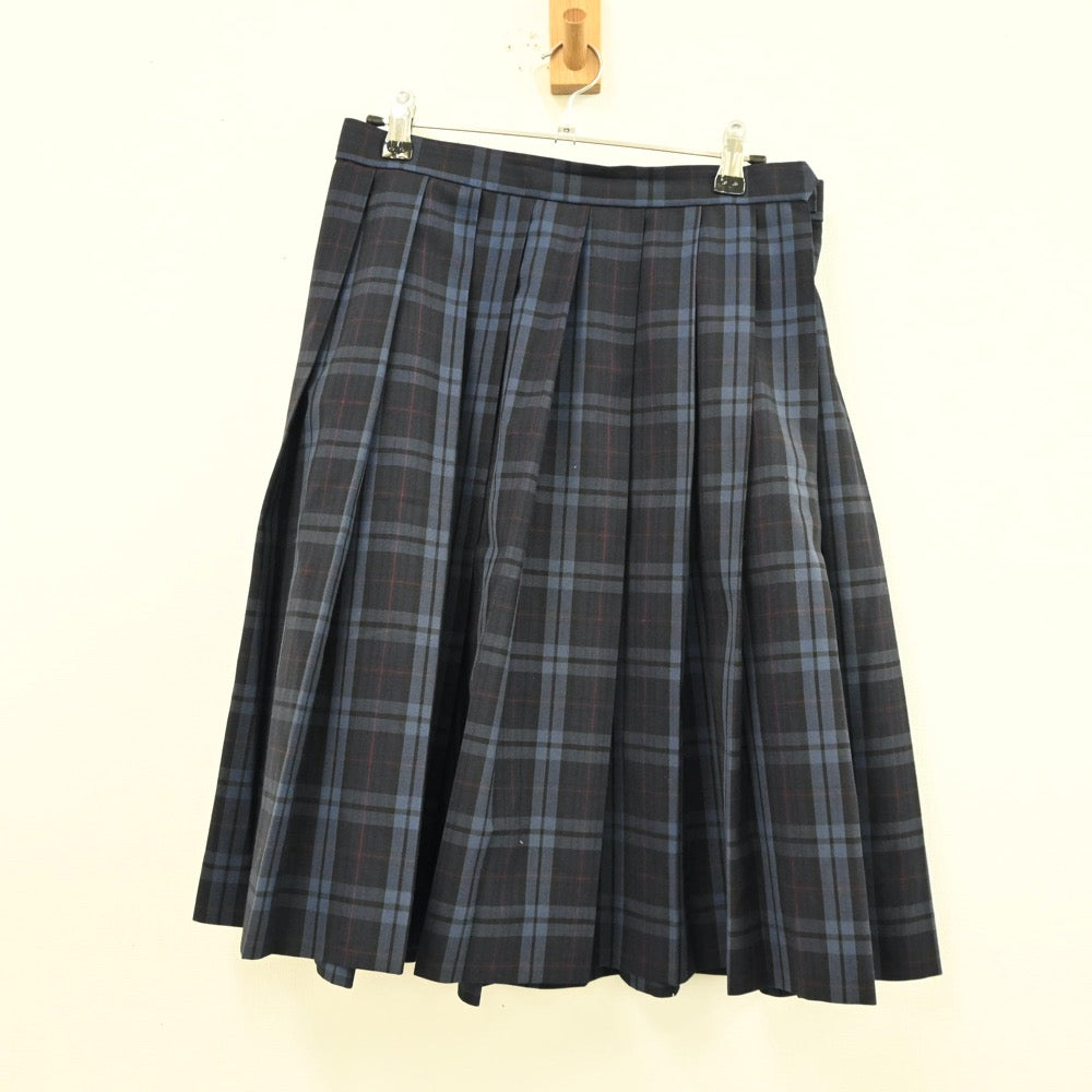 【中古】佐賀県 唐津商業高等学校 女子制服 3点（シャツ・スカート）sf012329