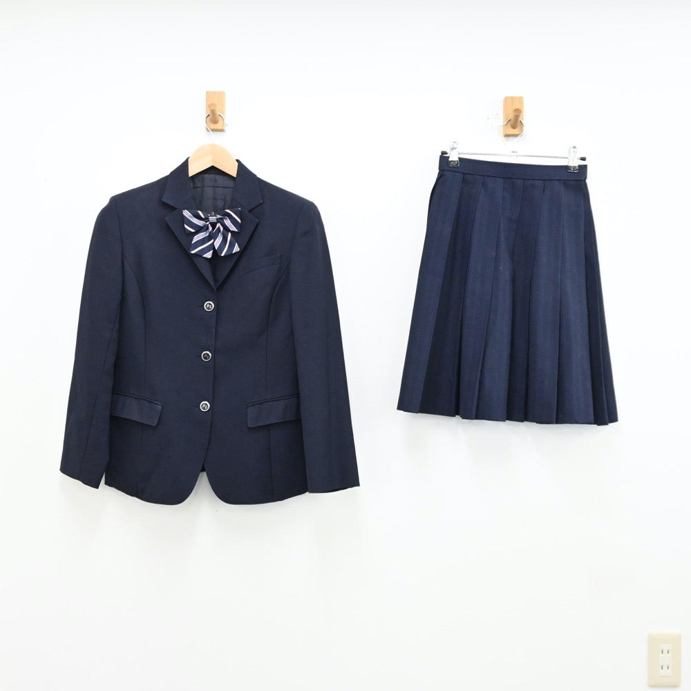 【中古】滋賀県 水口東中学校 女子制服 4点（ブレザー・スカート）sf012334