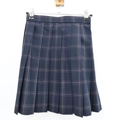 【中古】東京都 都立本所高等学校 女子制服 3点（ニットベスト・スカート）sf012338