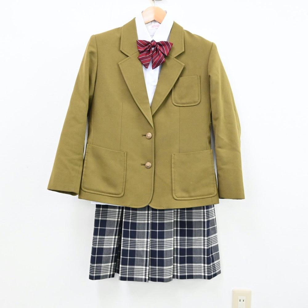 【中古】兵庫県 西宮市立上ヶ原中学校 女子制服 4点（ブレザー・シャツ・スカート）sf012340