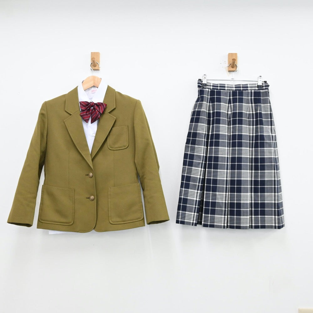 【中古】兵庫県 西宮市立上ヶ原中学校 女子制服 4点（ブレザー・シャツ・スカート）sf012340