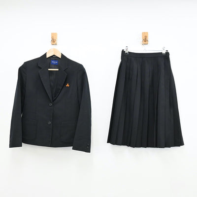 【中古】高知県 高知県立小津高等学校 女子制服 4点（ブレザー・ベスト・シャツ・スカート）sf012343