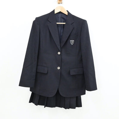 【中古】東京都 都立府中高等学校 女子制服 2点（ブレザー・スカート）sf012349