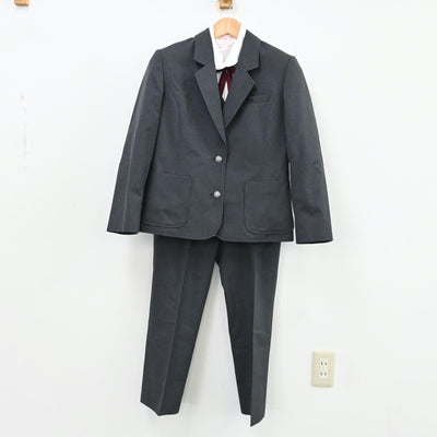 【中古】愛知県 愛知県立半田農業高等学校 女子制服 6点（ブレザー・ベスト・シャツ・ニット・ズボン）sf012358