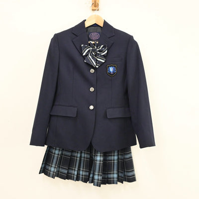 【中古】千葉県 あずさ第一高等学校 女子制服 4点（ブレザー・スカート）sf012361