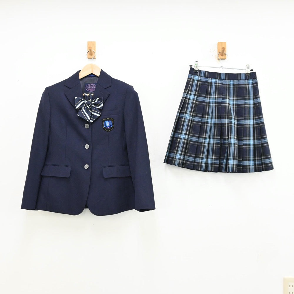 【中古】千葉県 あずさ第一高等学校 女子制服 4点（ブレザー・スカート）sf012361