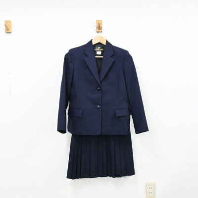 【中古】兵庫県 姫路西高等学校 女子制服 2点（ブレザー・スカート）sf012372