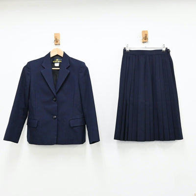 【中古】兵庫県 姫路西高等学校 女子制服 2点（ブレザー・スカート）sf012372