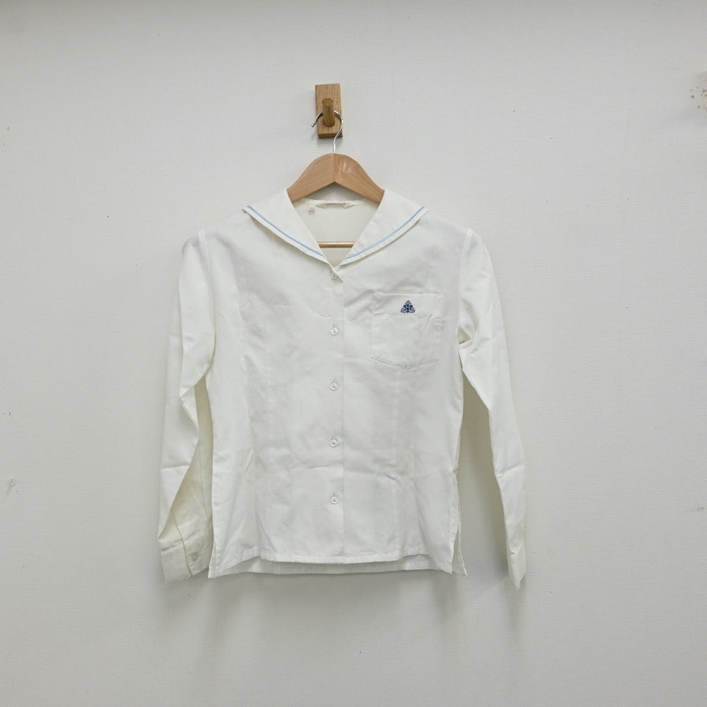 【中古】福岡県 久留米大学附設中学校 女子制服 2点（シャツ）sf012378