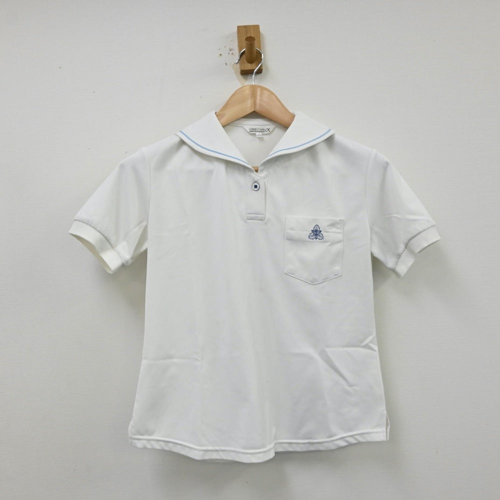 【中古】福岡県 久留米大学附設中学校 女子制服 2点（シャツ）sf012378