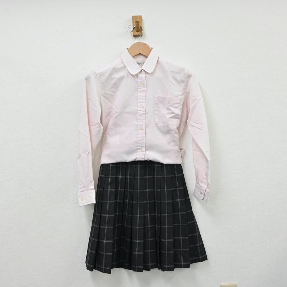 【中古】茨城県 私立大成女子高等学校 女子制服 5点（ブレザー・シャツ・ニット・ニットベスト・スカート）sf012382