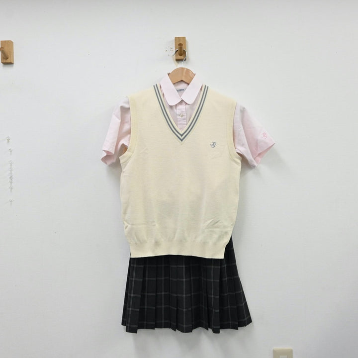 中古制服】茨城県 私立大成女子高等学校 女子制服 5点（シャツ・ニットベスト・ニットベスト・スカート）sf012383【リサイクル学生服】 | 中古制服 通販パレイド